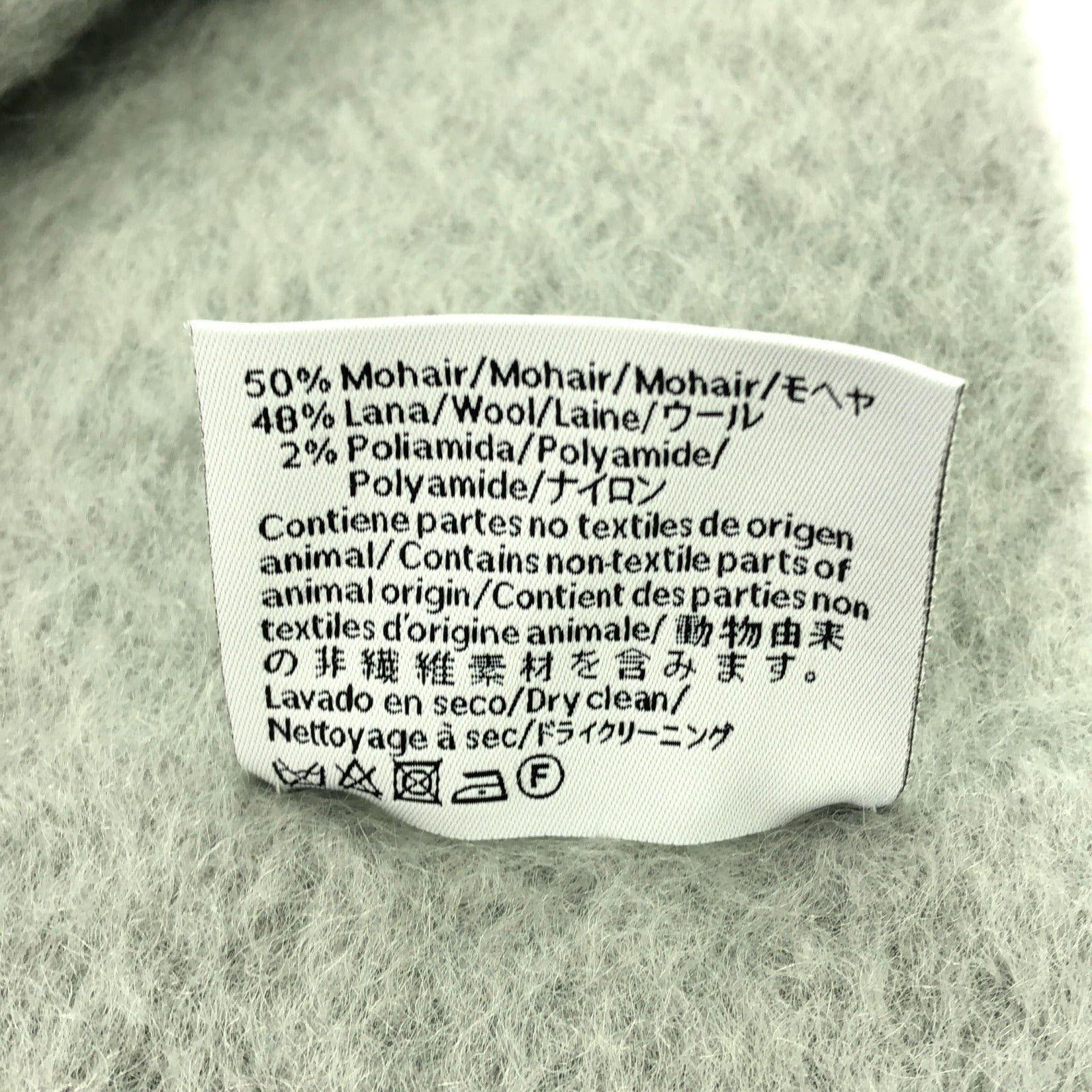 Loewe Loewe Scarf Wool Gray Size ONE SIZE - 5 Thumbnail