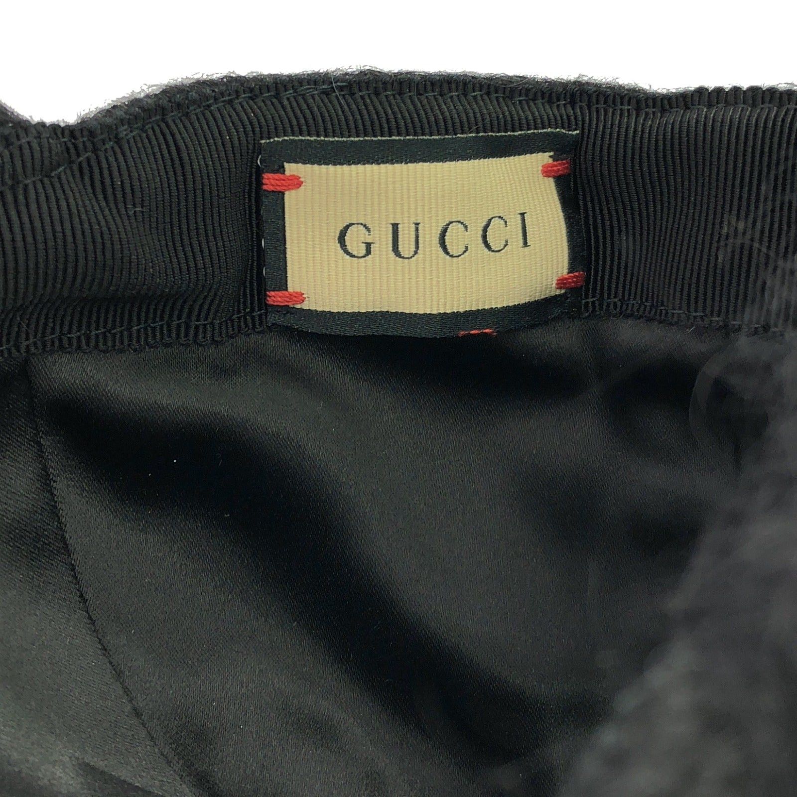 Gucci Gucci Cap Cotton Black Size ONE SIZE - 5 Thumbnail