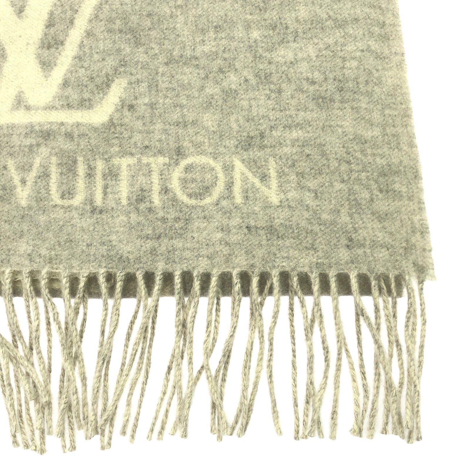 Louis Vuitton Louis Vuitton Scarf Cashmere Ivory Size ONE SIZE - 3 Thumbnail