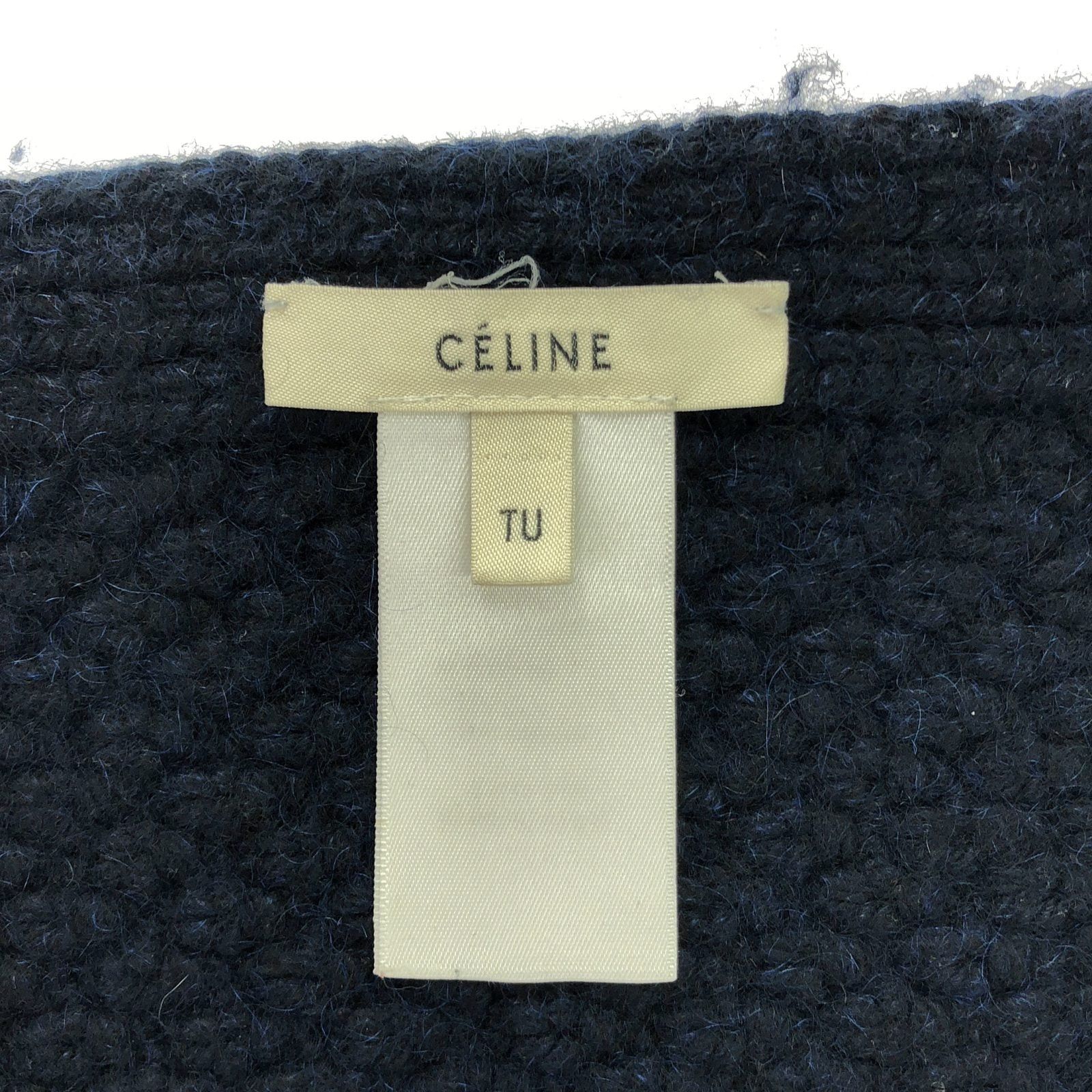 Celine Celine Scarf Muffler Others Navy Size ONE SIZE - 4 Thumbnail