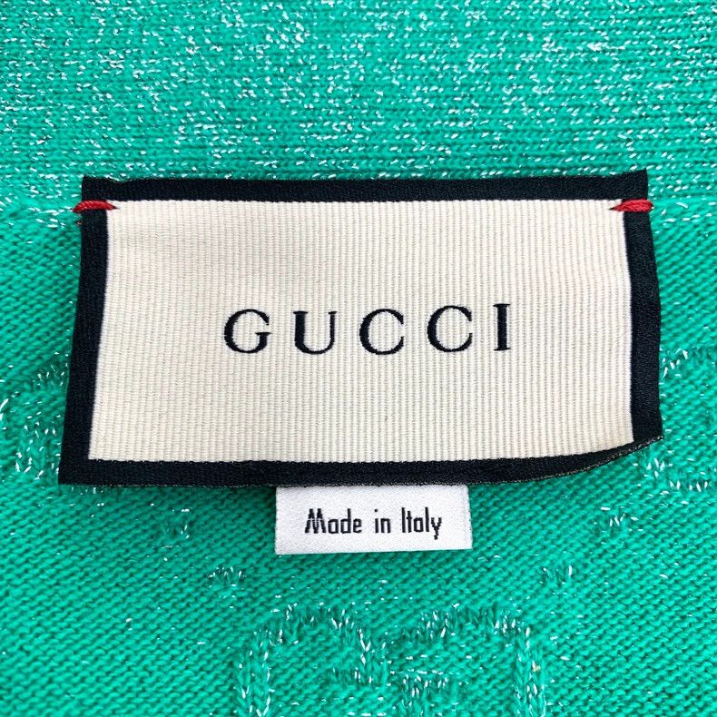 Gucci Gucci Green V-Neck Wool Cardigan with Logo - dmc Size US S / EU 44-46 / 1 - 5 Thumbnail