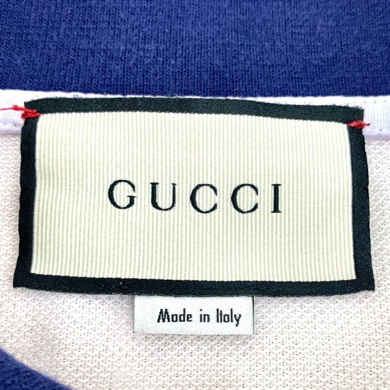 Gucci Gucci White Bee Embroidered Cotton Polo Shirt - dmc Size US S / EU 44-46 / 1 - 5 Thumbnail