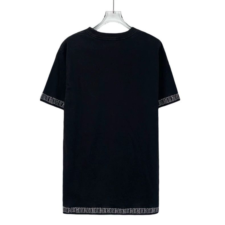 Dior Dior Black Logo Embroidered Cotton T-Shirt - dmc Size US S / EU 44-46 / 1 - 2 Thumbnail