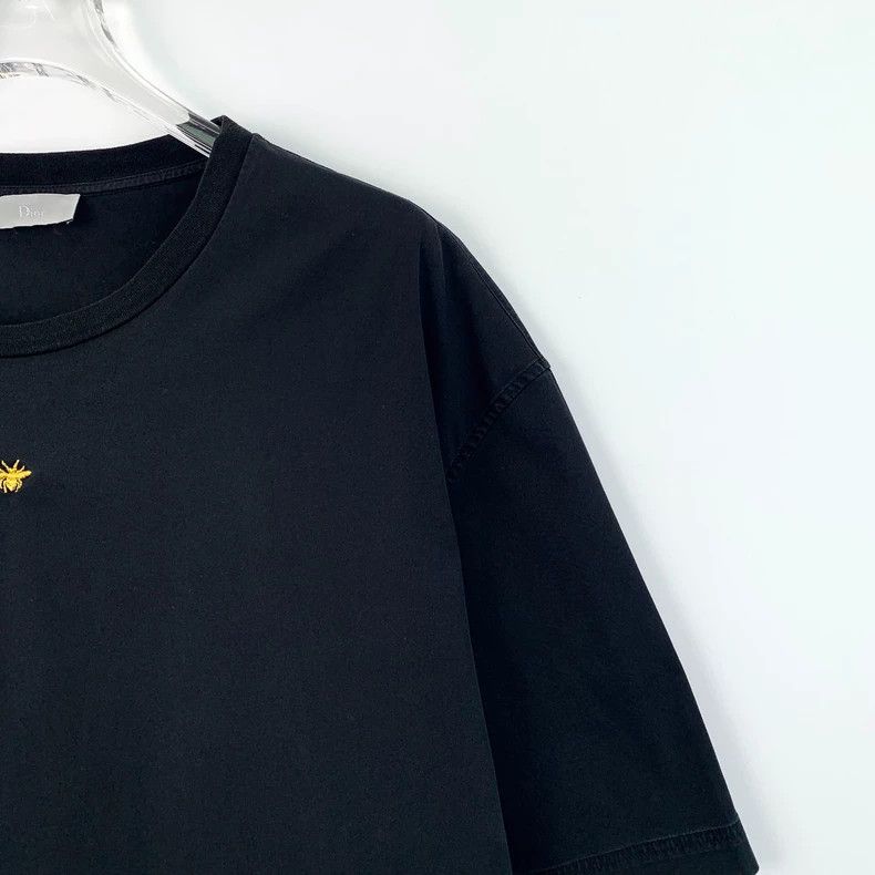 Dior Dior Black Bee Embroidered Cotton T-Shirt - dmc Size US L / EU 52-54 / 3 - 3 Thumbnail