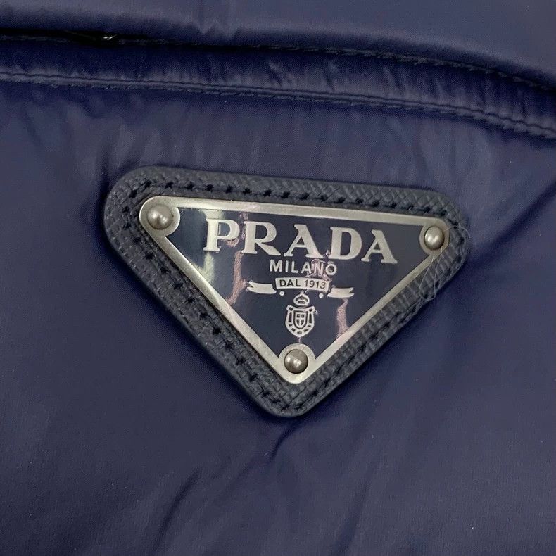Prada Prada Blue Puffer Jacket with Logo - dmc Size US L / EU 52-54 / 3 - 5 Thumbnail