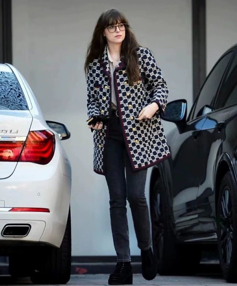 Gucci Gucci Deep Blue Logo Print Double-Breasted Coat - dmc Size US XS / EU 42 / 0 - 9 Thumbnail
