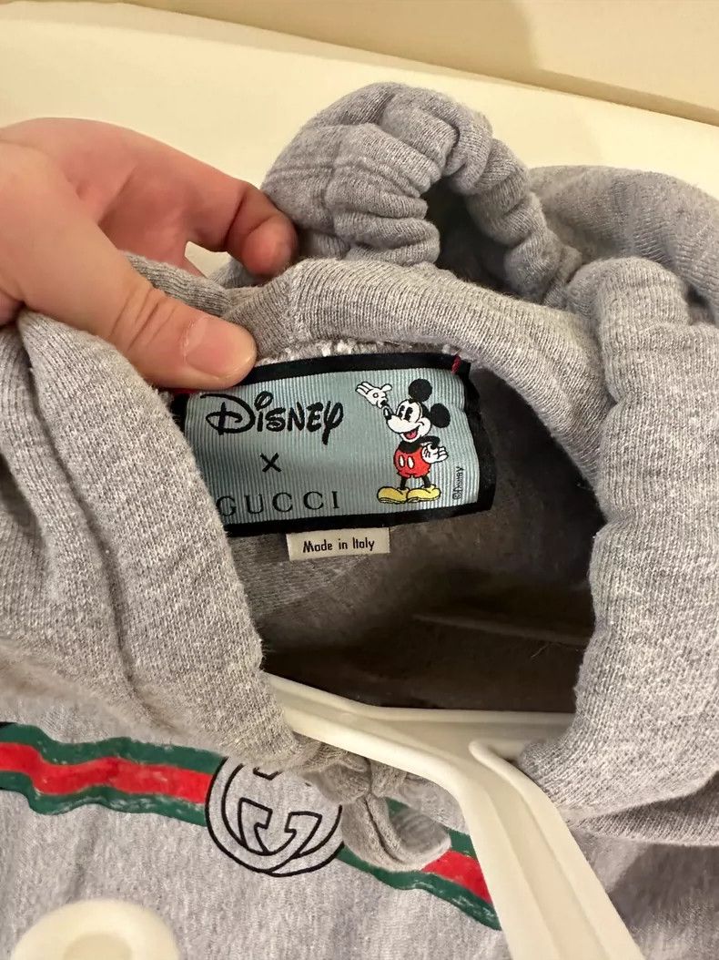 Gucci Gucci Disney Mickey Mouse Hoodie in Gray - dmc Size US L / EU 52-54 / 3 - 4 Thumbnail