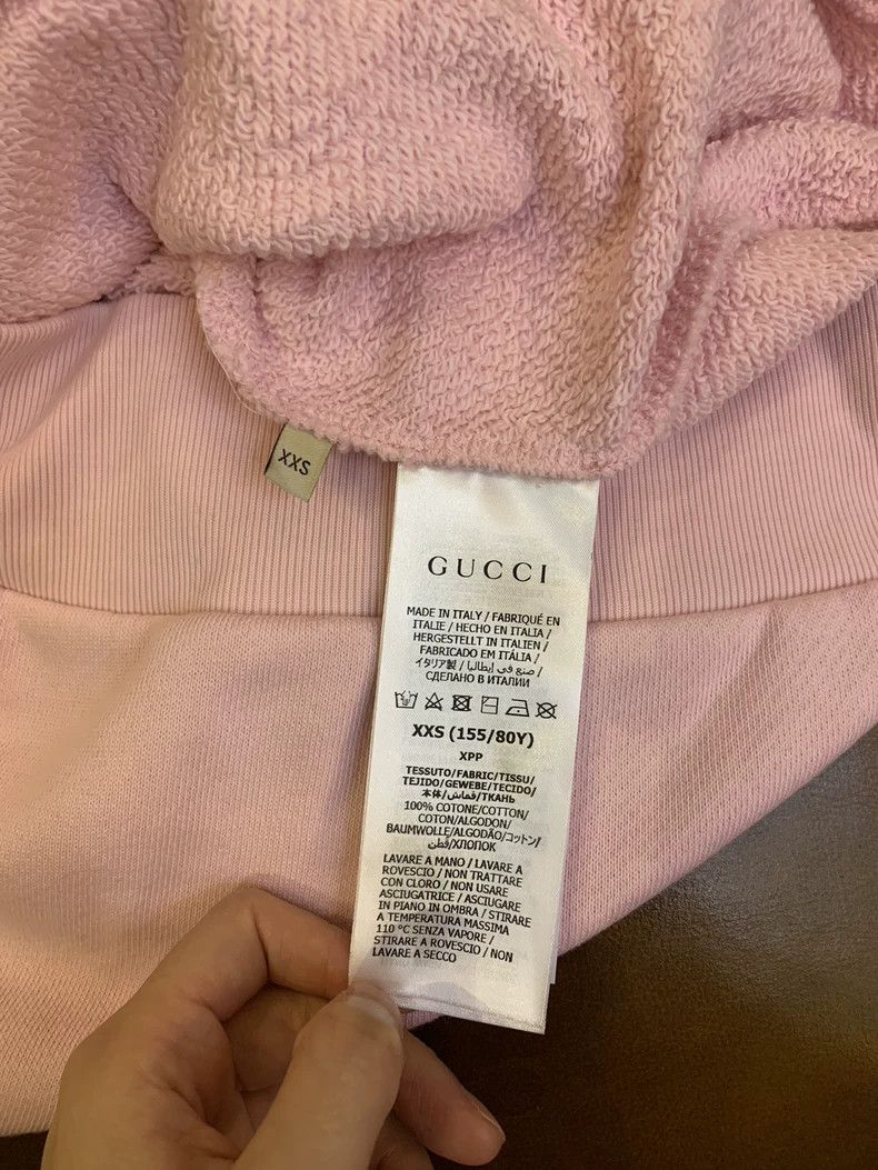 Gucci Gucci Pink Sweatshirt with Tiger Design - dmc Size US XXS / EU 40 - 6 Thumbnail