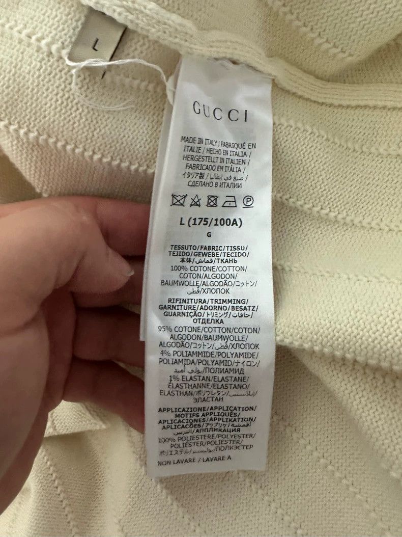 Gucci Gucci Classic Cream Cardigan with V-Neck Design - dmc Size US L / EU 52-54 / 3 - 4 Thumbnail