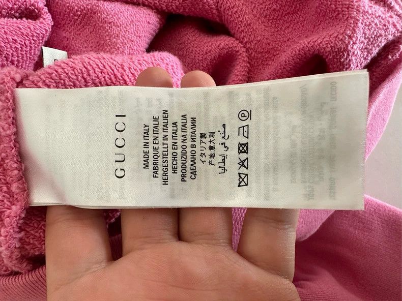 Gucci Gucci Pink Cat Pattern Sweatshirt Size S - dmc Size US S / EU 44-46 / 1 - 4 Thumbnail