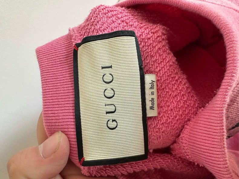 Gucci Gucci Pink Cat Pattern Sweatshirt Size S - dmc Size US S / EU 44-46 / 1 - 3 Thumbnail