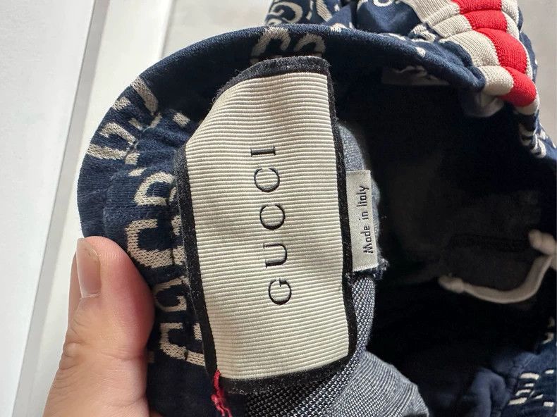 Gucci Gucci Red Blue Logo Print Pants XS Size - dmc Size US 26 / EU 42 - 3 Thumbnail