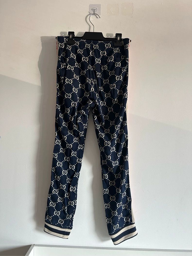 Gucci Gucci Red Blue Logo Print Pants XS Size - dmc Size US 26 / EU 42 - 2 Thumbnail