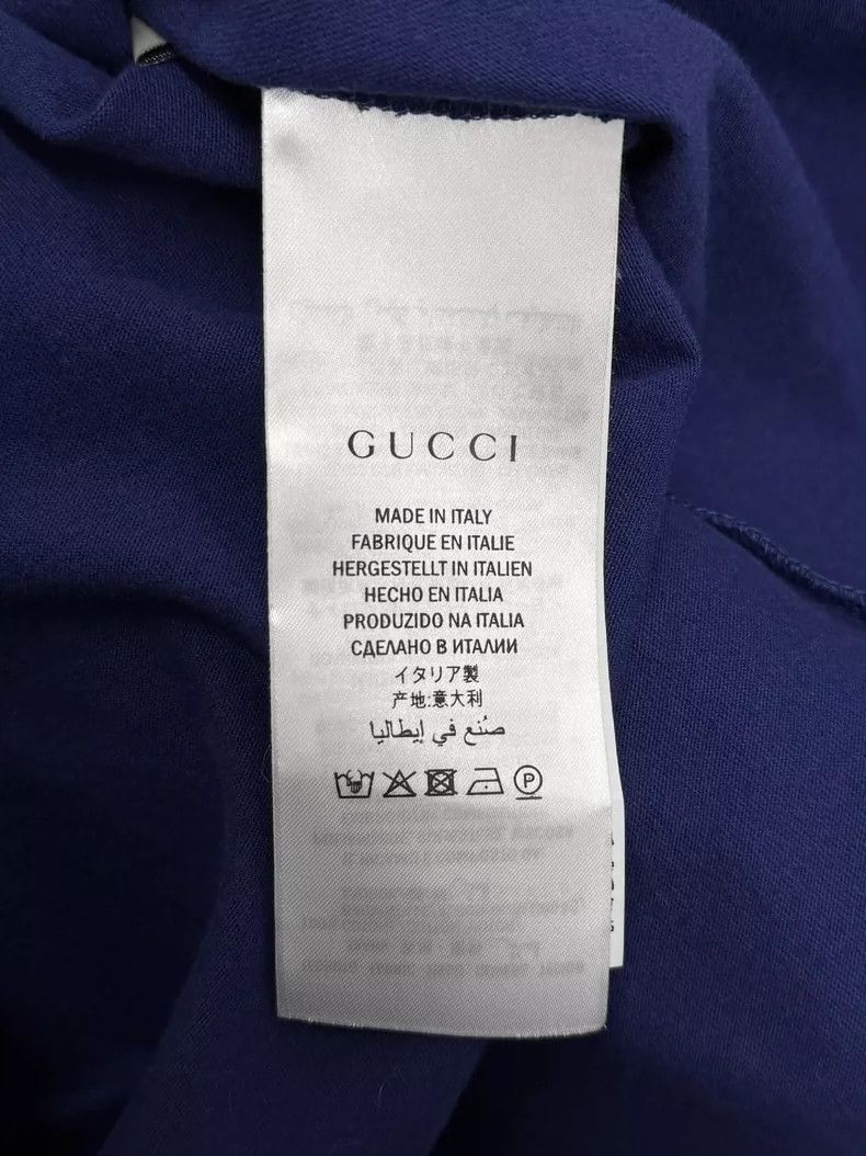 Gucci Gucci Embroidered Long Sleeve Sweatshirt in Blue - dmc Size US S / EU 44-46 / 1 - 5 Thumbnail