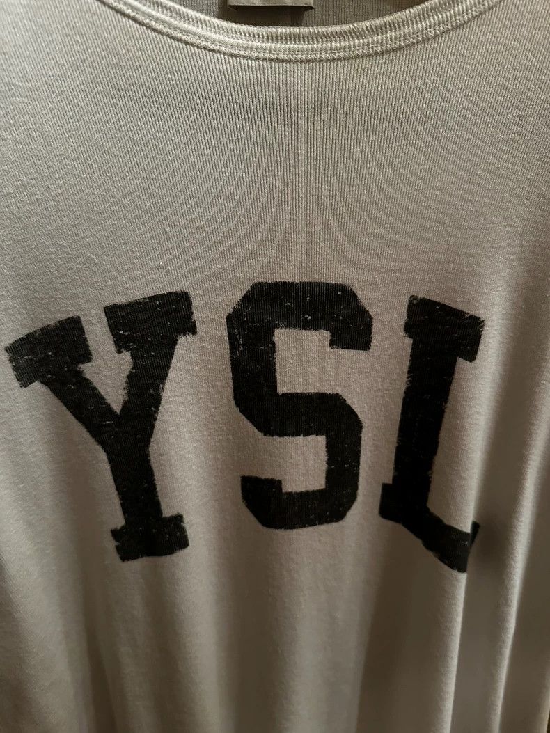 Saint Laurent Paris Saint Laurent YSL Logo Short Sleeve Shirt - dmc Size US M / EU 48-50 / 2 - 2 Thumbnail