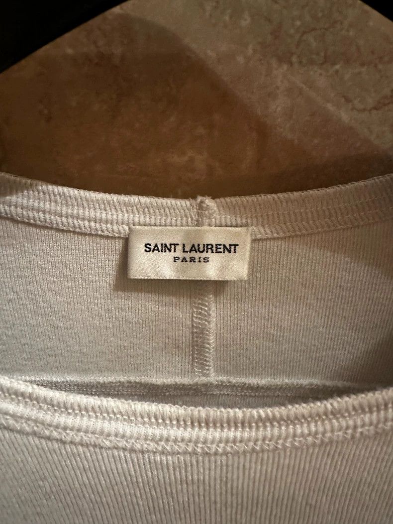 Saint Laurent Paris Saint Laurent YSL Logo Short Sleeve Shirt - dmc Size US M / EU 48-50 / 2 - 4 Thumbnail