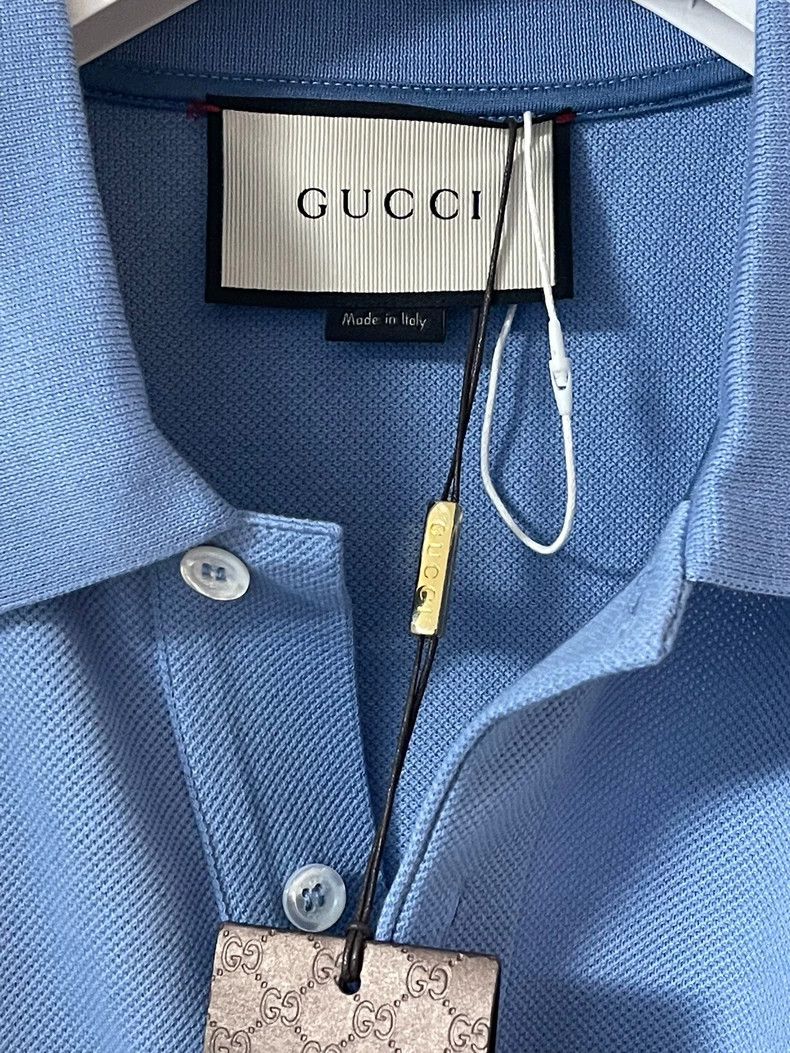Gucci GUCCI Men's Short Sleeve Polo Shirt - dmc Size US L / EU 52-54 / 3 - 2 Thumbnail