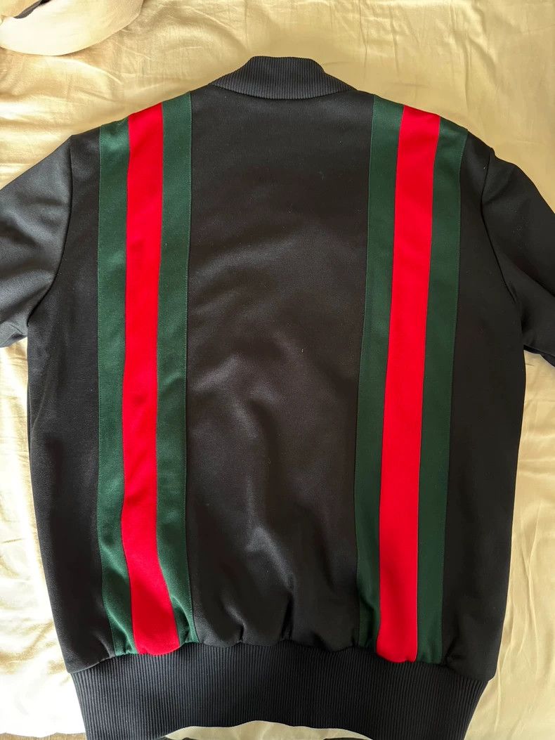 Gucci Gucci Red Green Striped Jacket Size L - dmc Size US L / EU 52-54 / 3 - 2 Thumbnail