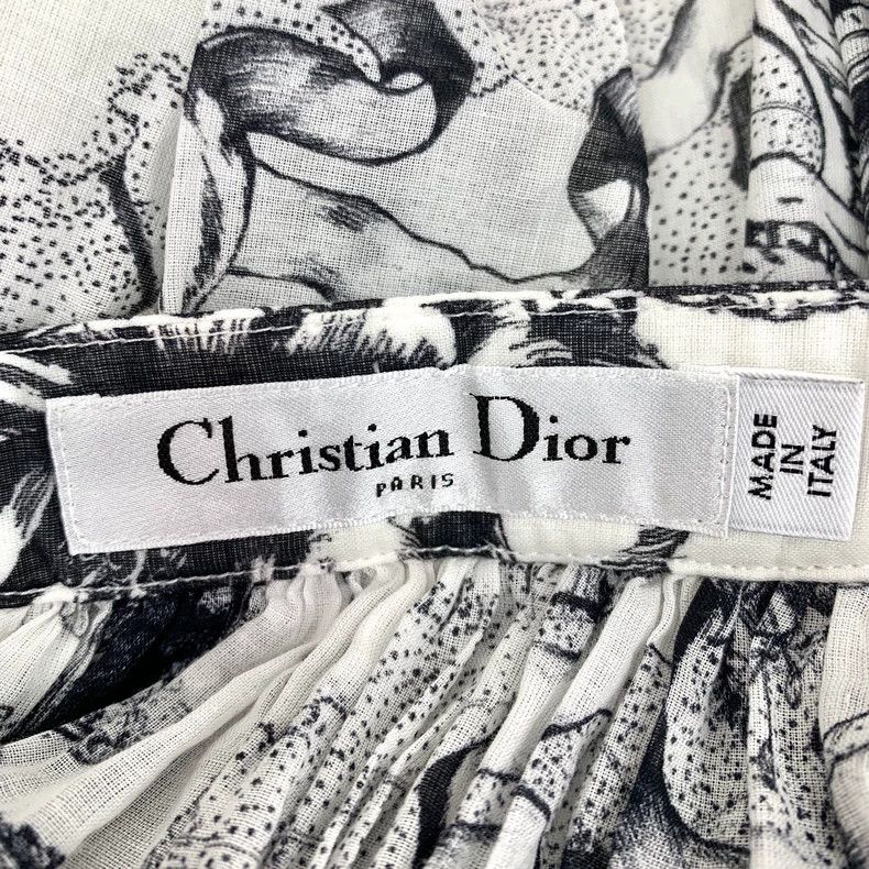 Dior Christian Dior Colorful Ink Print Cotton Skirt - dmc Size US 34 / EU 50 - 5 Thumbnail