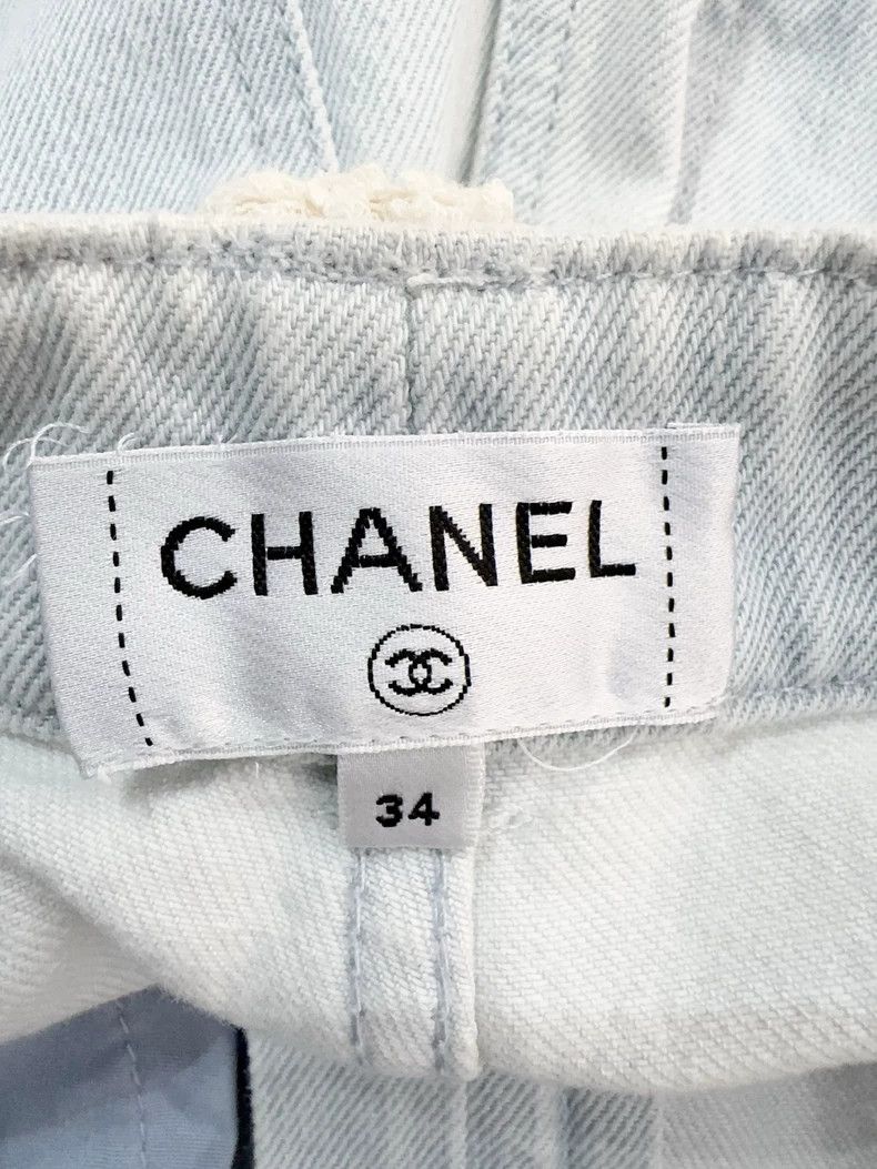 Chanel Chanel High-Waist Denim Pants with Wool Patches - dmc Size US 34 / EU 50 - 5 Thumbnail
