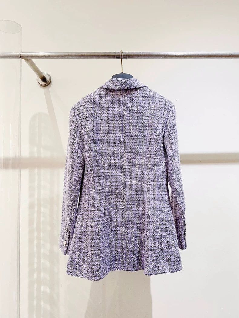Chanel Chanel Lavender Purple Blazer Jacket - dmc Size US S / EU 44-46 / 1 - 4 Thumbnail