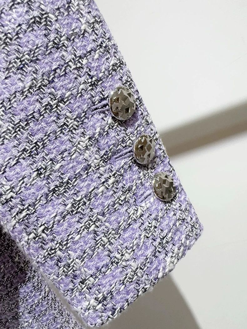 Chanel Chanel Lavender Purple Blazer Jacket - dmc Size US S / EU 44-46 / 1 - 3 Thumbnail