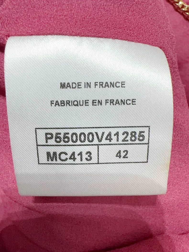 Chanel Chanel Pink Cropped Jacket with Pockets - dmc Size US L / EU 52-54 / 3 - 5 Thumbnail