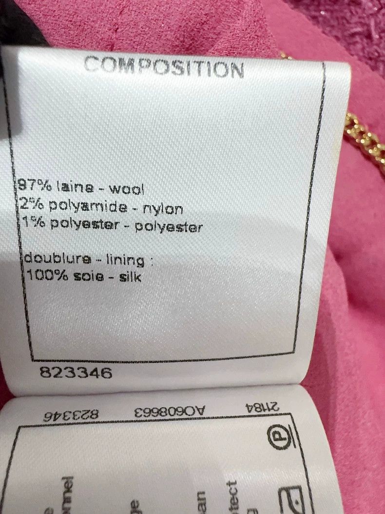 Chanel Chanel Pink Cropped Jacket with Pockets - dmc Size US L / EU 52-54 / 3 - 6 Thumbnail