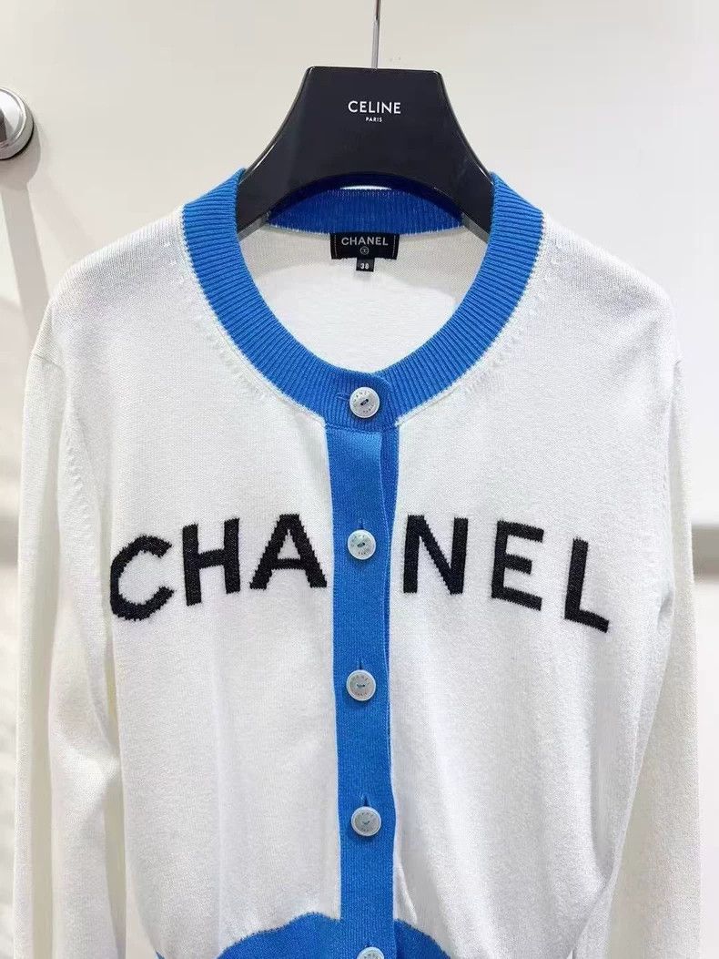 Chanel Chanel 19s Beach Series Cardigan with Logo - dmc Size US M / EU 48-50 / 2 - 2 Thumbnail