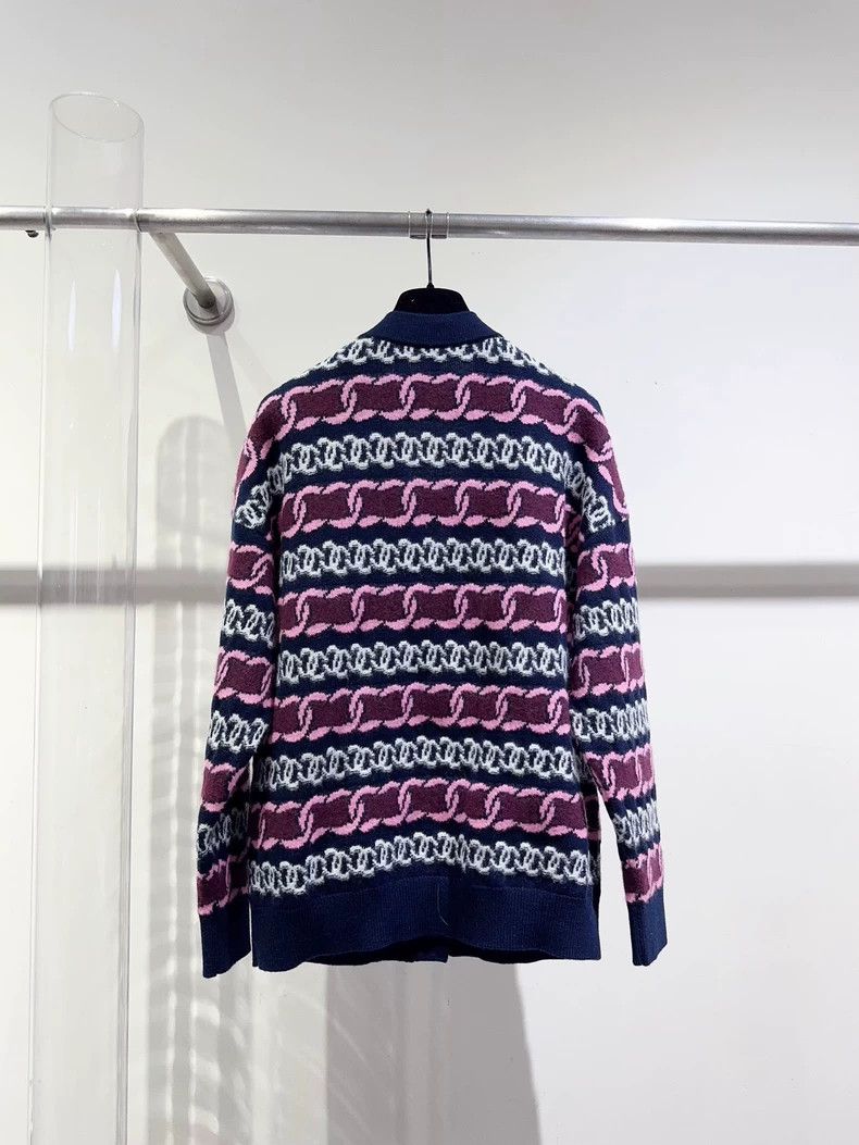 Chanel Chanel Logo Cardigan in Cashmere and Silk - dmc Size US M / EU 48-50 / 2 - 5 Thumbnail