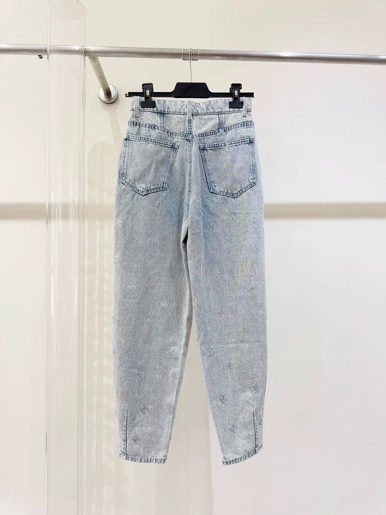 Chanel Chanel High Waist Logo Denim Pants - dmc Size US 34 / EU 50 - 5 Thumbnail