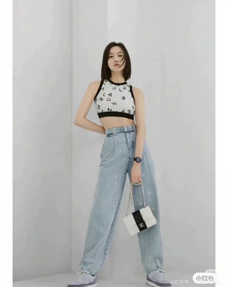 Chanel Chanel High Waist Logo Denim Pants - dmc Size US 34 / EU 50 - 9 Thumbnail