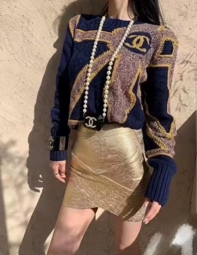 Chanel Chanel 21A Castle Series Sweater - dmc Size US M / EU 48-50 / 2 - 8 Thumbnail