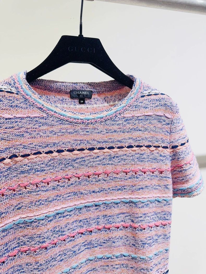 Chanel Chanel Dress with Colorful Pattern - dmc Size US 34 / EU 50 - 3 Thumbnail