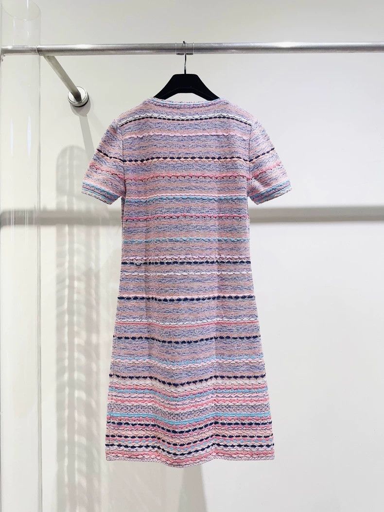 Chanel Chanel Dress with Colorful Pattern - dmc Size US 34 / EU 50 - 5 Thumbnail