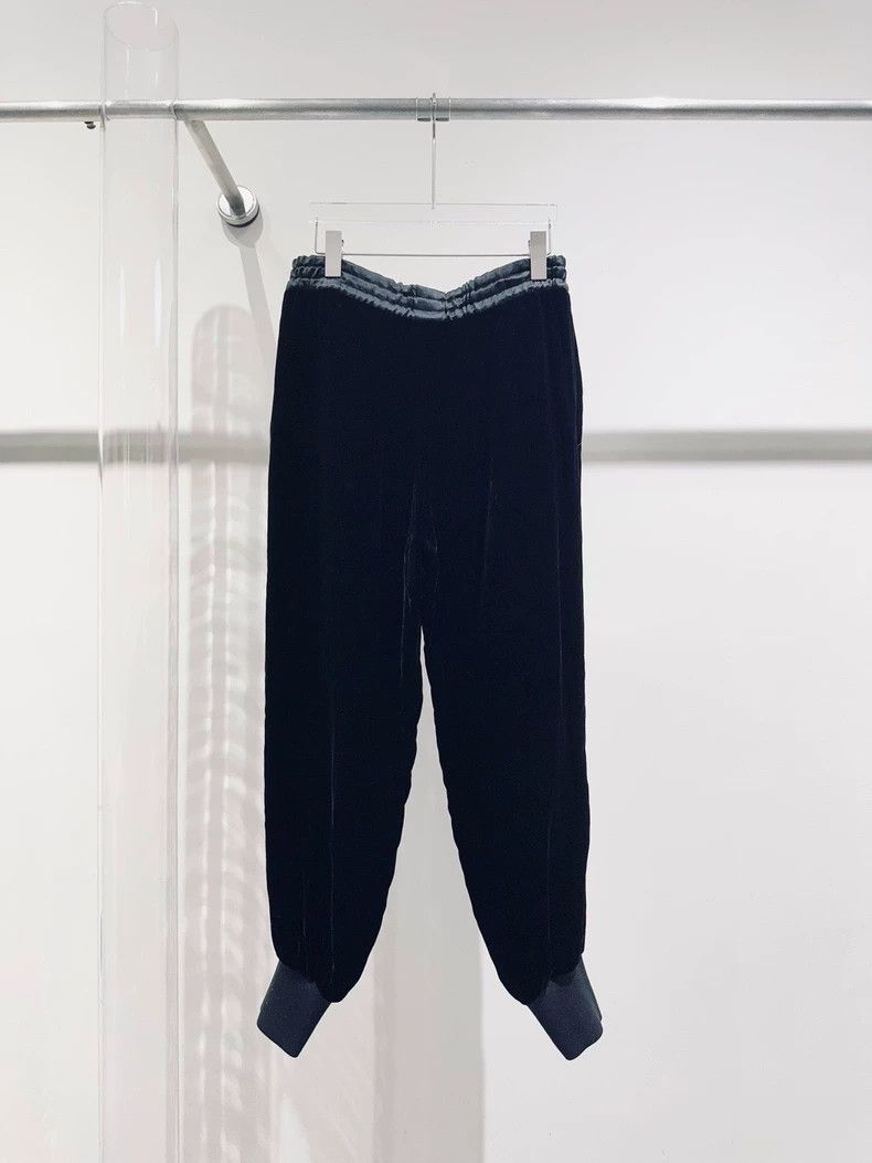 Chanel Chanel 20K Black Velvet Long Pants - dmc Size US 38 / EU 54 - 3 Thumbnail