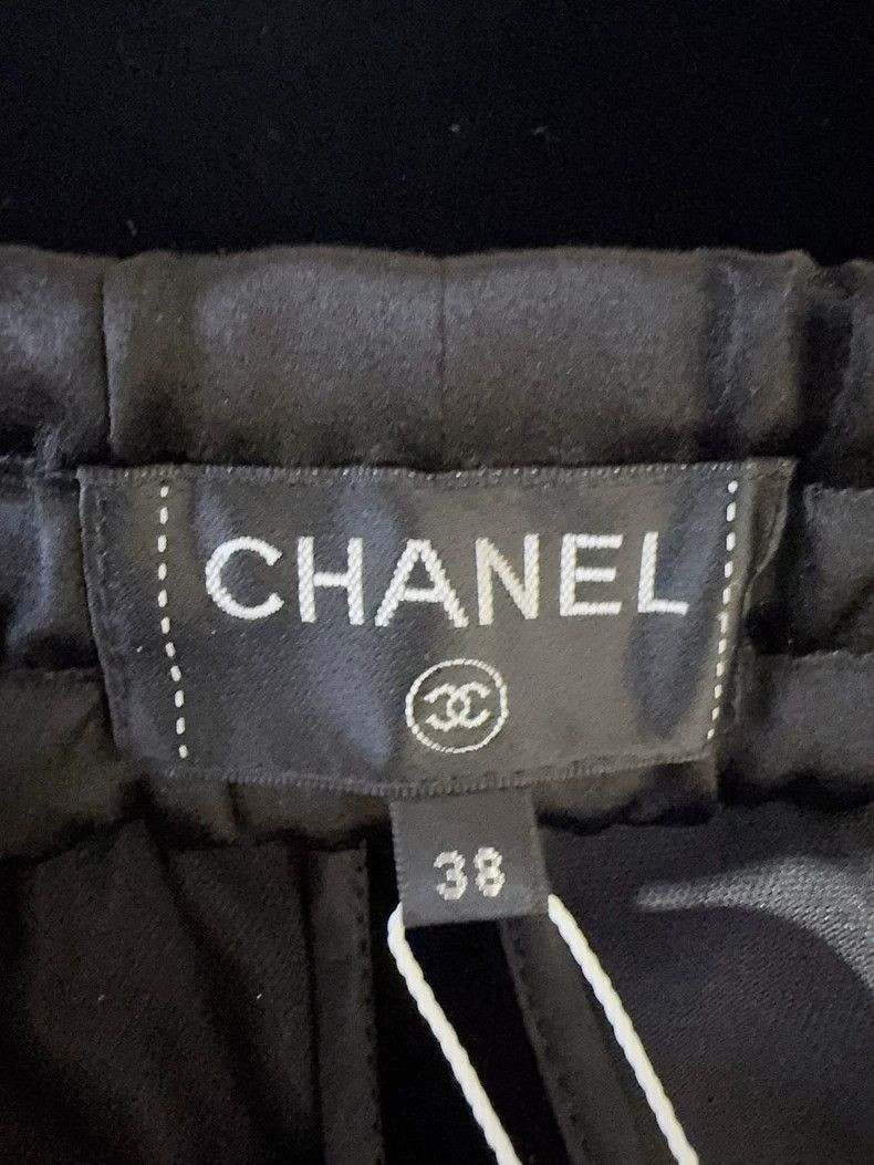 Chanel Chanel 20K Black Velvet Long Pants - dmc Size US 38 / EU 54 - 4 Thumbnail
