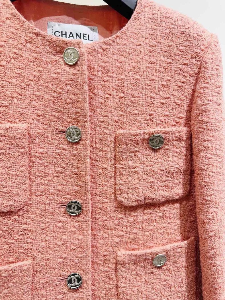 Chanel Chanel Four-Pocket Jacket in Salmon Color - dmc Size US XS / EU 42 / 0 - 2 Thumbnail