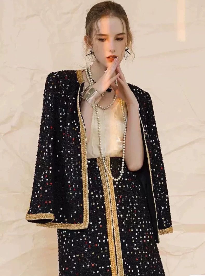 Chanel Chanel Spring Summer Sequined Outerwear Jacket - dmc Size US M / EU 48-50 / 2 - 8 Thumbnail