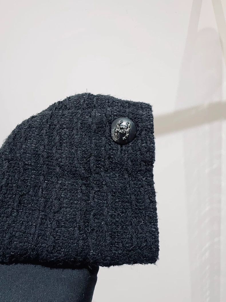 Chanel Chanel Black Tweed Jacket with Bow Details - dmc Size US L / EU 52-54 / 3 - 5 Thumbnail