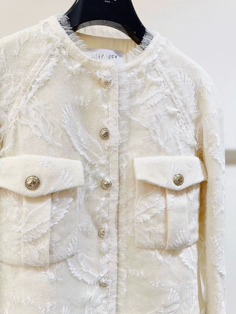 Chanel Chanel Lace Jacket Size 34 in White - dmc Size US XS / EU 42 / 0 - 2 Thumbnail