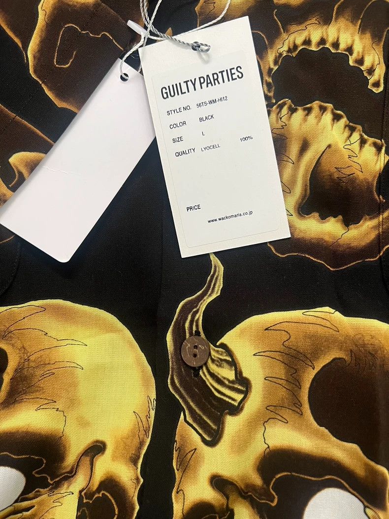 Wacko Maria Wacko Maria Hawaiian Shirt with Skull Print - dmc Size US S / EU 44-46 / 1 - 5 Thumbnail