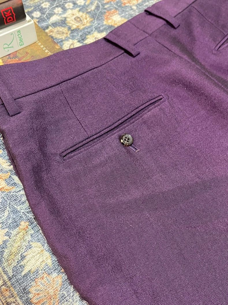 Wacko Maria Wacko Maria Purple Wool Pants for Sale - dmc Size US 34 / EU 50 - 7 Thumbnail