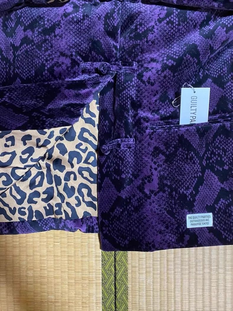 Wacko Maria Wacko Maria Purple Snake Print Cotton Jacket - dmc Size US L / EU 52-54 / 3 - 8 Thumbnail