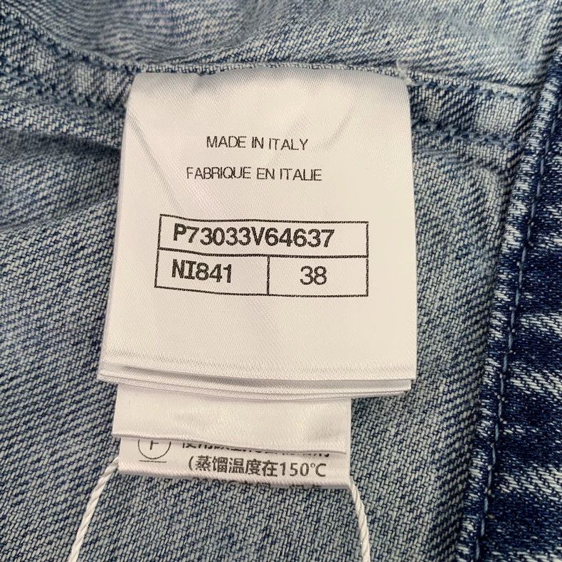 Chanel Chanel Blue Ruffle Collar Long Sleeve Denim Jacket - dmc Size US S / EU 44-46 / 1 - 7 Thumbnail