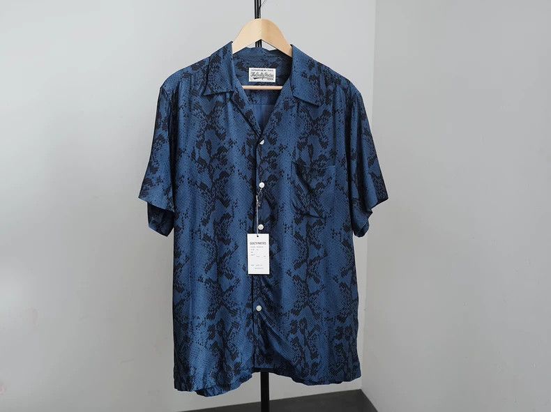 Visvim Wacko Maria Snake Print Short Sleeve Shirt - dmc Size US L / EU 52-54 / 3 - 2 Thumbnail
