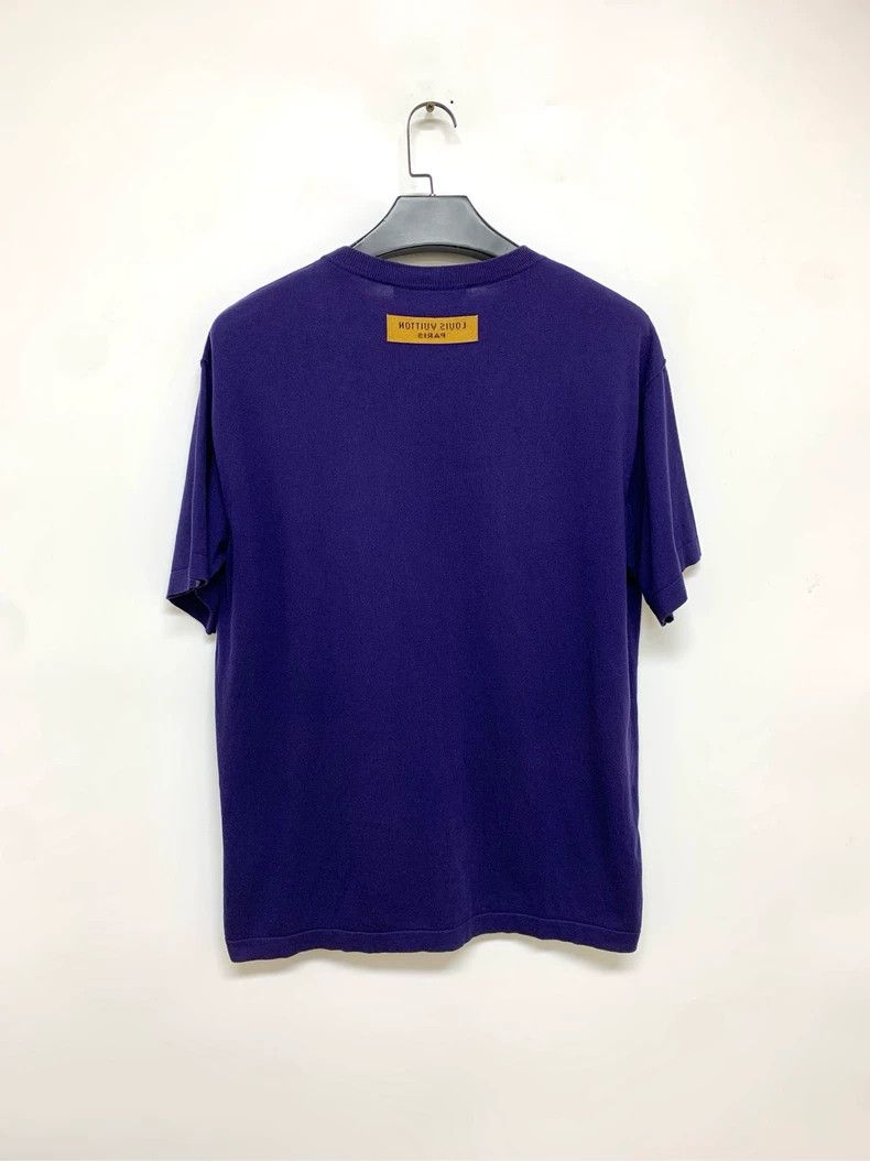 Louis Vuitton Louis Vuitton Blue Logo Knit Short Sleeve Shirt - dmc Size US L / EU 52-54 / 3 - 2 Thumbnail