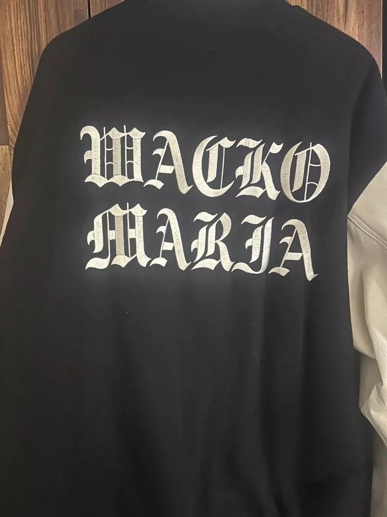 Wacko Maria WACKO MARIA Leather Varsity Jacket Black - dmc Size US M / EU 48-50 / 2 - 3 Thumbnail