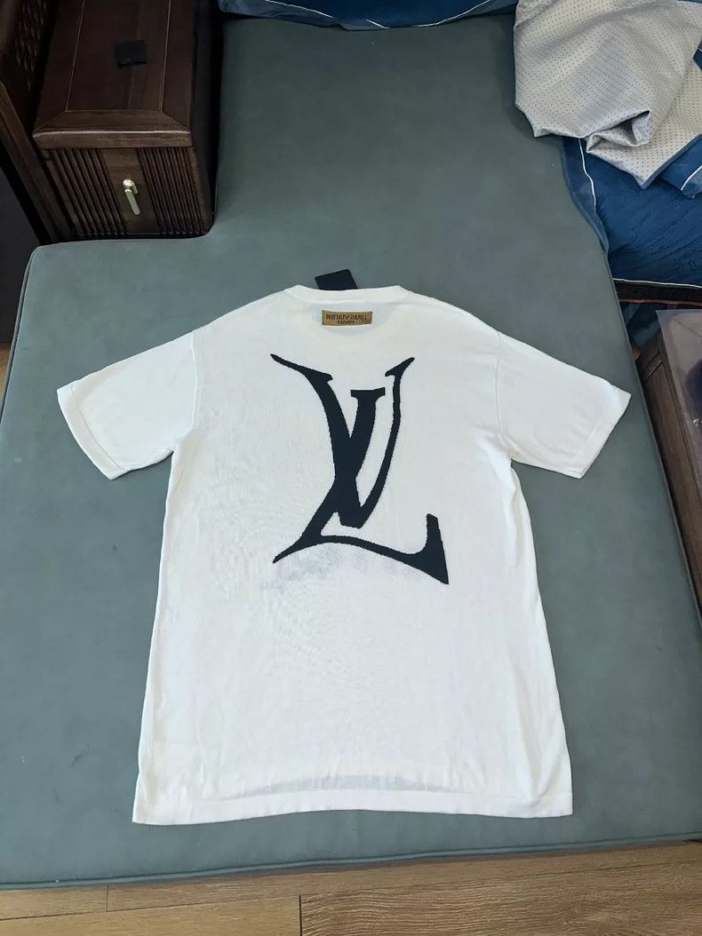 Louis Vuitton LV FW21 End Goal White Logo T-Shirt - dmc Size US XL / EU 56 / 4 - 7 Thumbnail