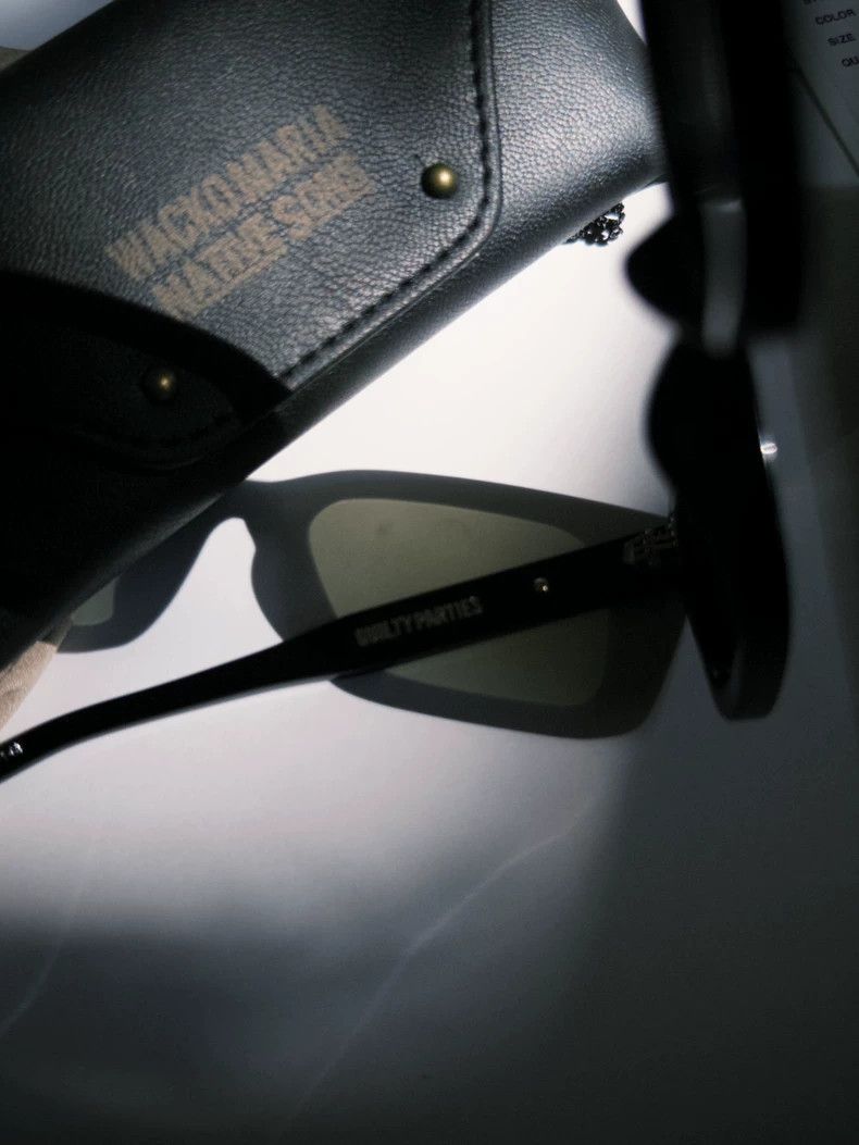 Julius WACKO MARIA Unique Black Sunglasses with Tags - dmc Size ONE SIZE - 6 Thumbnail